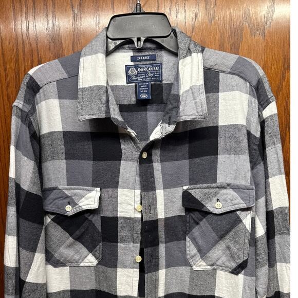 American Rag Plaid Button Up Shirt - Picture 2 of 6